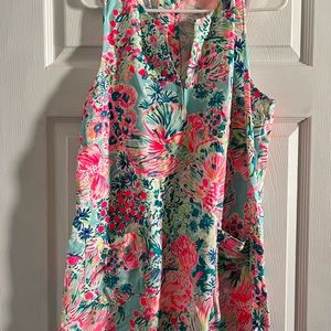 Lilly Pulitzer Kelby Stretch Shift Dress in Serene Blue Gypsea